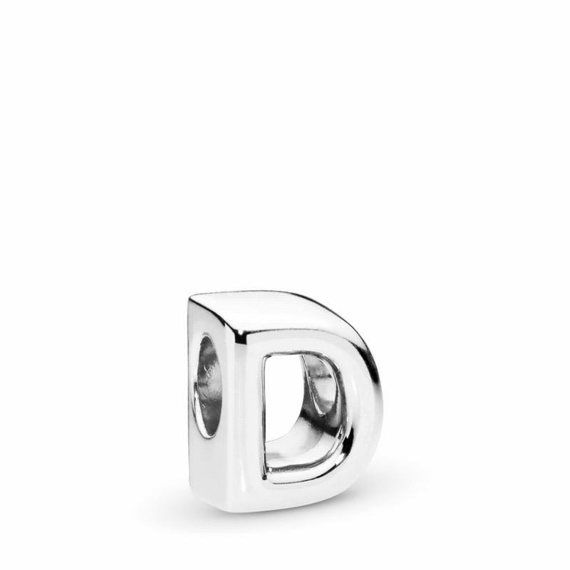 Pandora Letter D Charm Clearance NZ, Sterling Silver (249078-HRF)